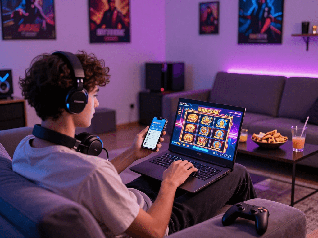 Experience seamless login raja328 while enjoying online gaming in a vibrant home setup.