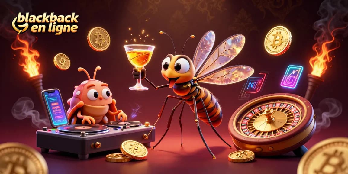 Jouez au blackjack en ligne avec cet environnement de casino vibrant et dynamique.