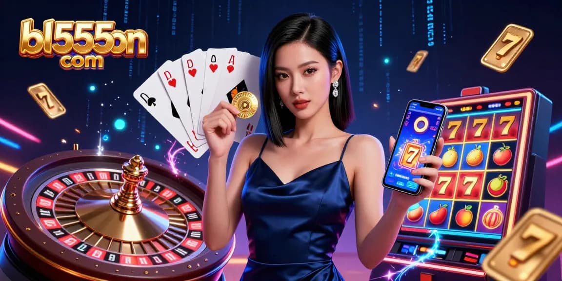 Engage with thrilling gameplay on bl555on com featuring a confident elegance in a casino setting.