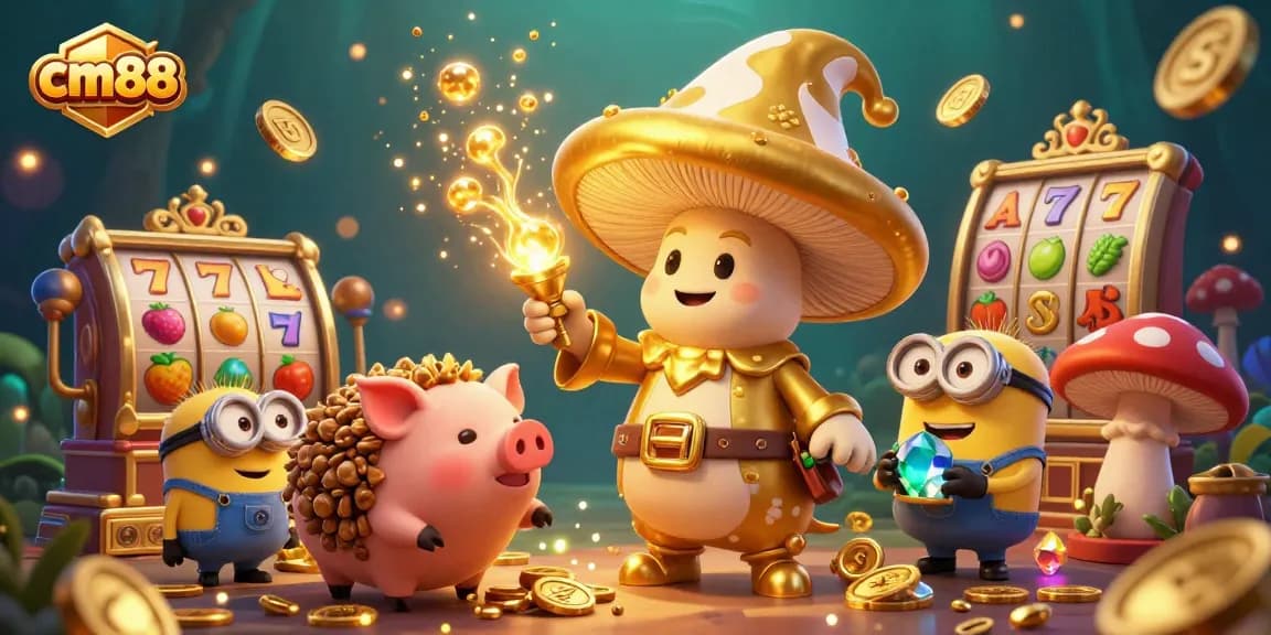Experience cm88's magical casino adventure with enchanted characters and sparkling treasures.