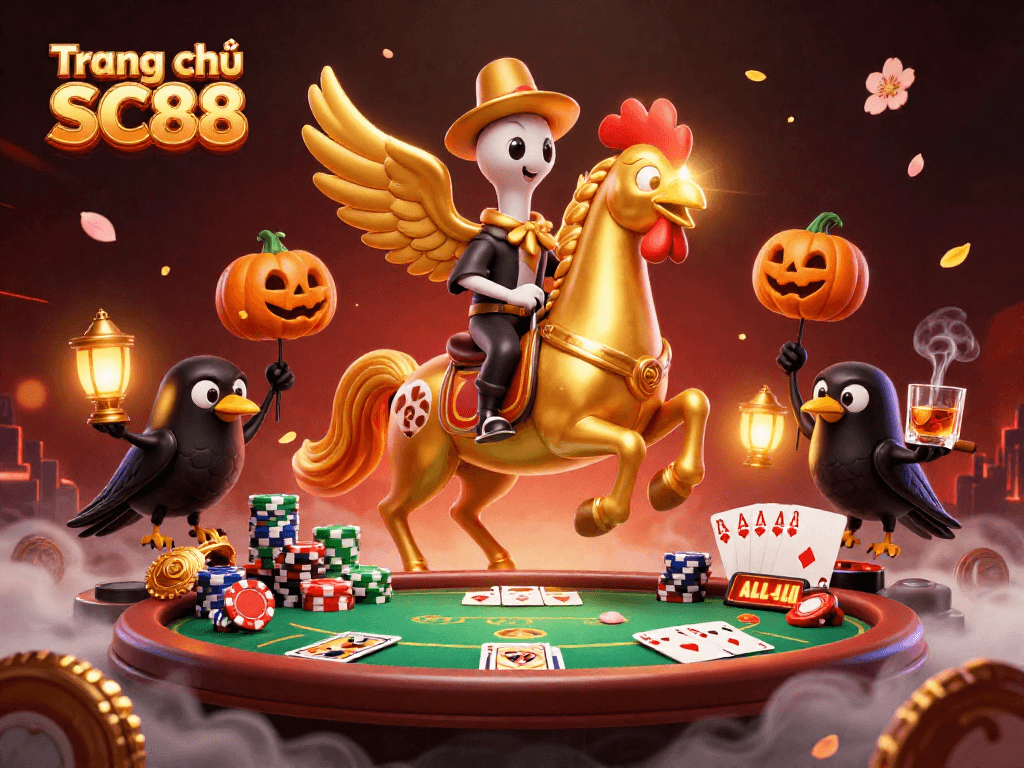 Catching thrills at Trang chủ SC88 with vibrant 3D casino scene and lively characters.