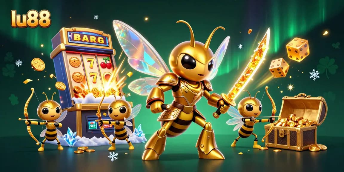 Spin the lu88 slot machine, revealing golden jackpots, vibrant gameplay, and dazzling rewards.