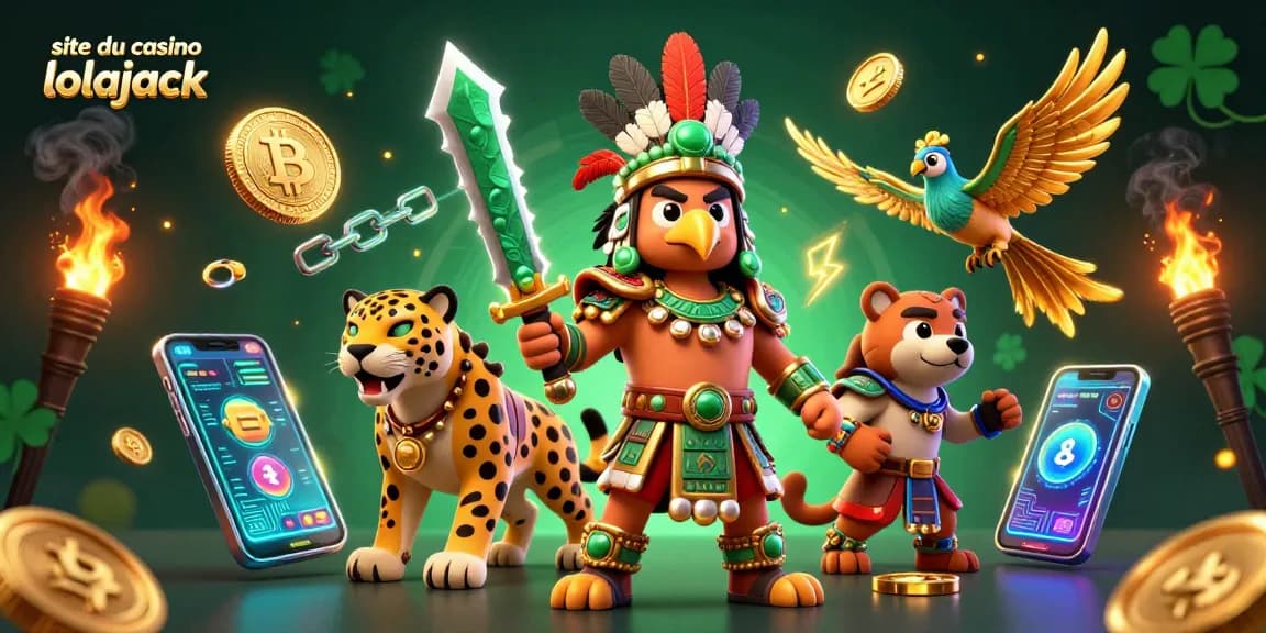 Engage with thrilling games at site du casino lolajack with vibrant 3D characters and crypto elements.