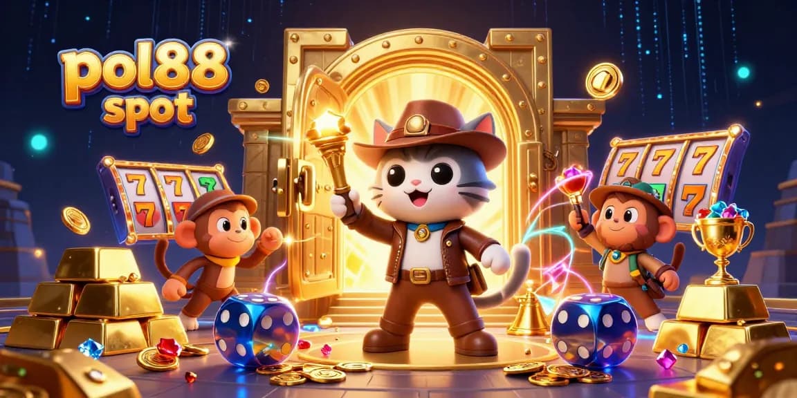 Mainkan pol88 slot dan temukan harta karun di kuil dengan kucing petualang dan monyet.