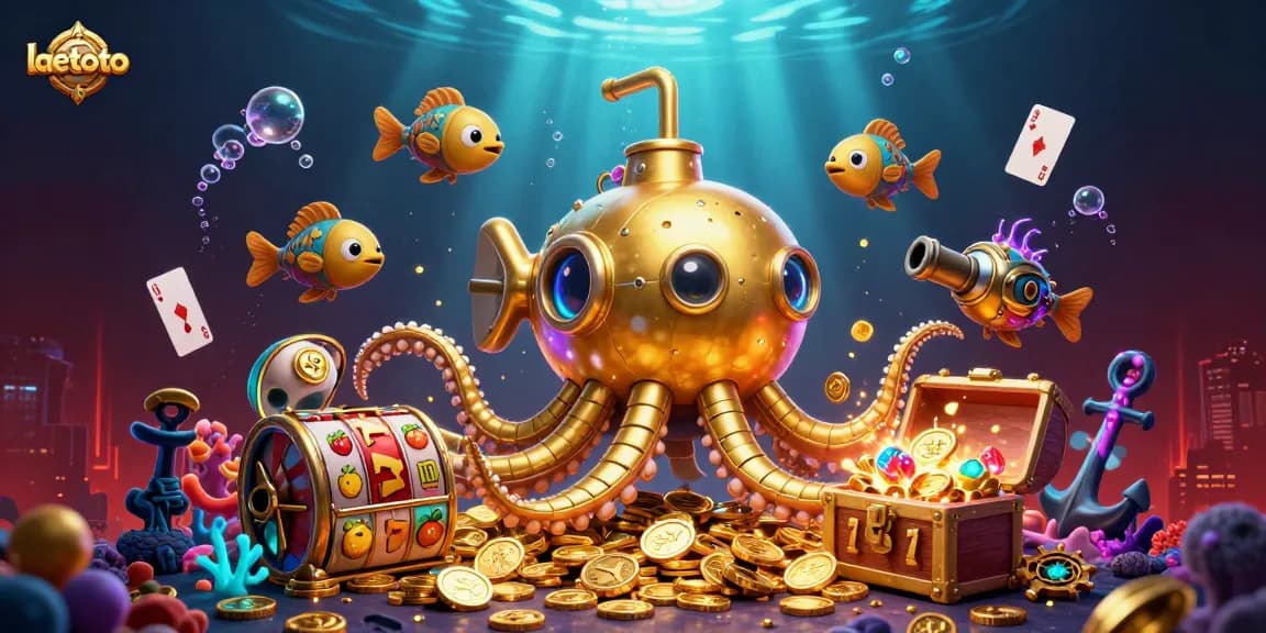 Experience exciting gameplay at laetoto with thrilling slot elements and a vibrant underwater theme.