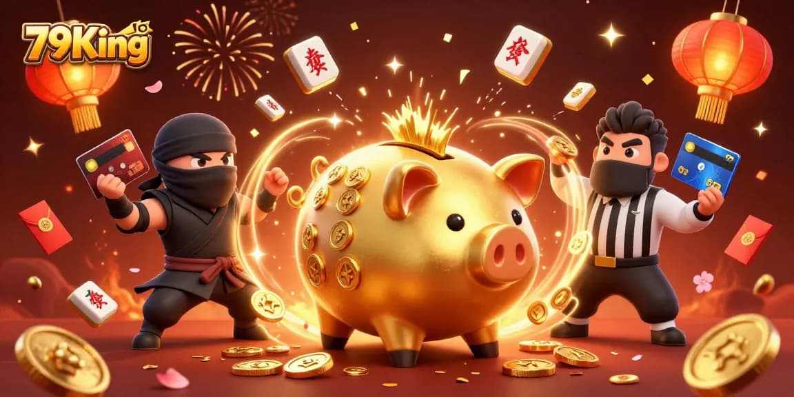 79King players enjoy vibrant casino action with colorful characters in a celebrating atmosphere.