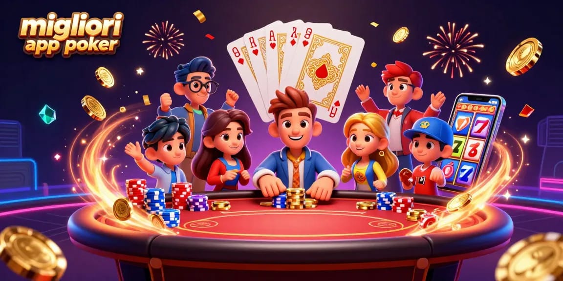 Gioca con le migliori app poker scoprendo un tavolo pieno di fiches e una mano vincente.
