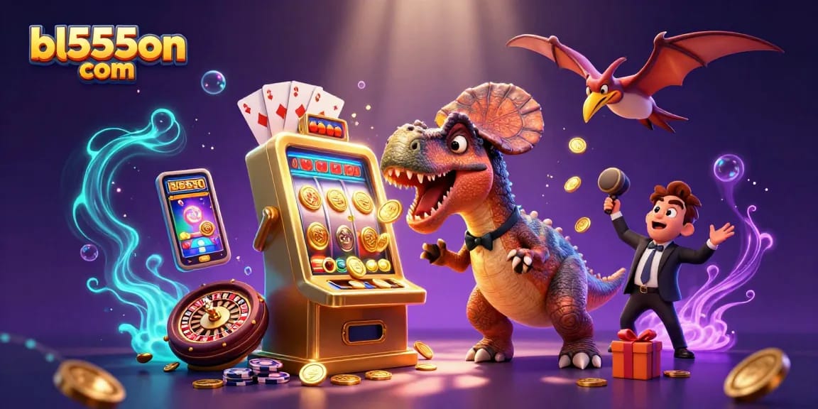 Catch jackpots at bl555on com with a pachycephalosaurus and exhilarating casino elements!