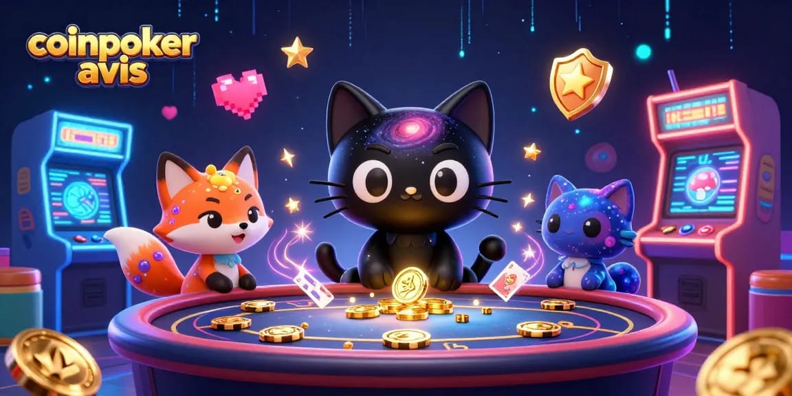 CoinPoker avis : gagnez des jetons avec des jeux captivants dans un casino spatial vibrant.