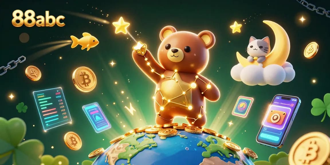 Experience 88abc thrills as constellation bear collects coins under a starry sky!