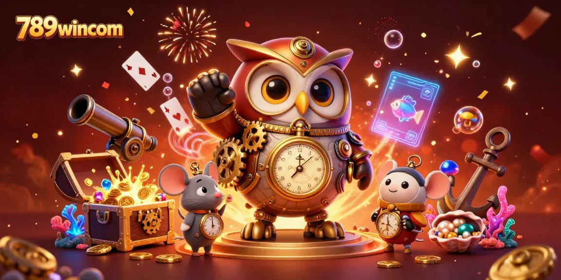 Experience the thrilling world of 789wincom with vibrant casino elements and epic gaming action.