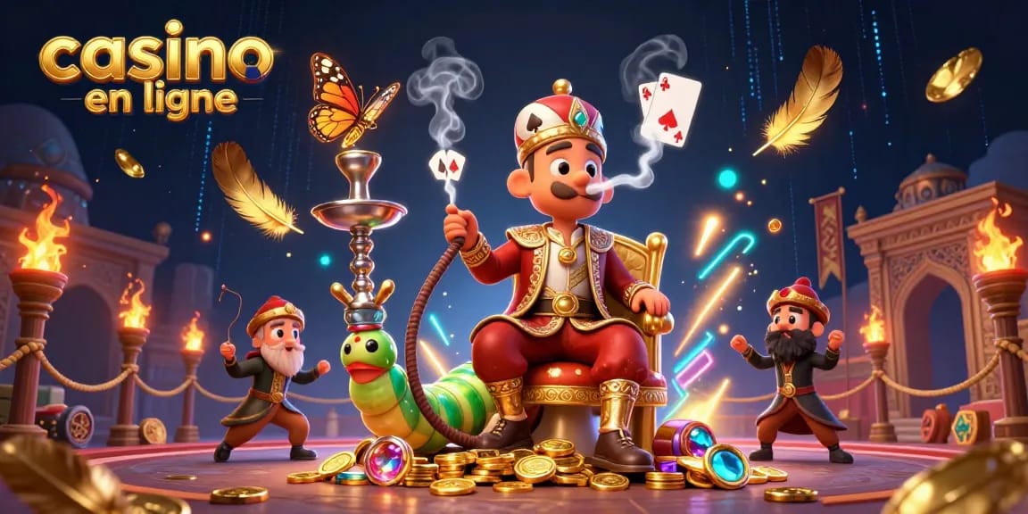 Casino en ligne : retrouvez l'univers ludique des jeux avec notre illustration captivante.