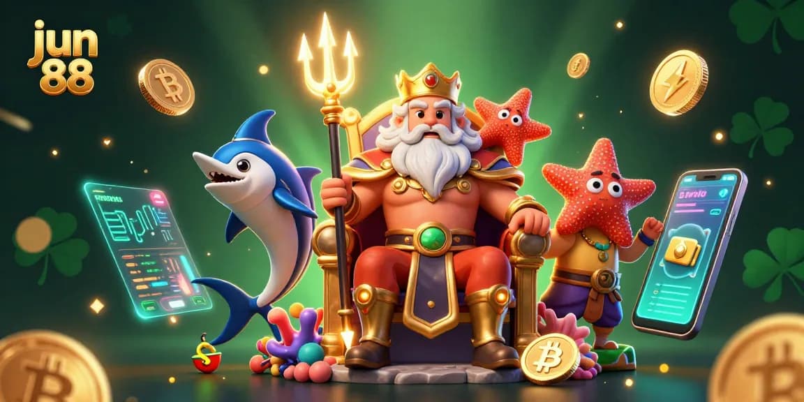 Experience thrilling gameplay with jun 88's vibrant casino action featuring unique characters and crypto elements.