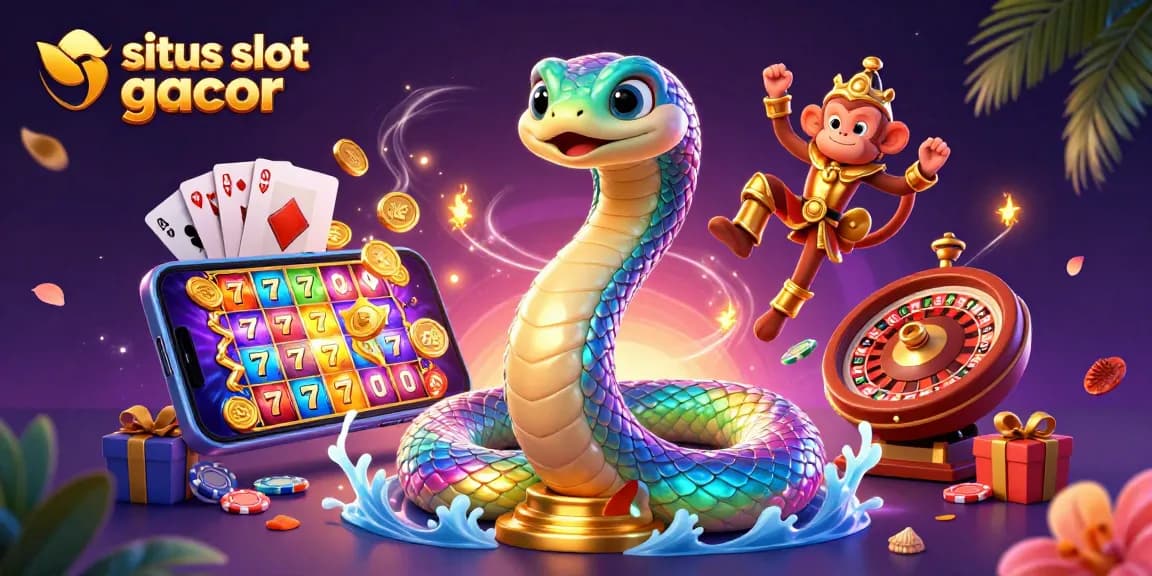 Engage with dynamic situs slot gacor action featuring colorful slots and jackpot elements.