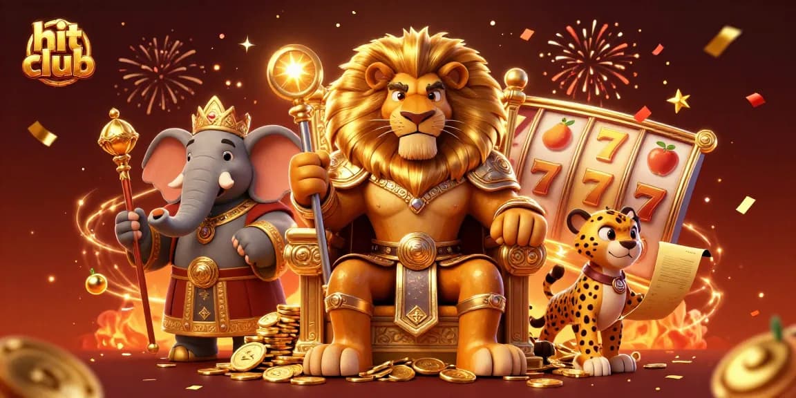 Join the hit club with thrilling slots and jackpot excitement in a vibrant 3D illustration.
