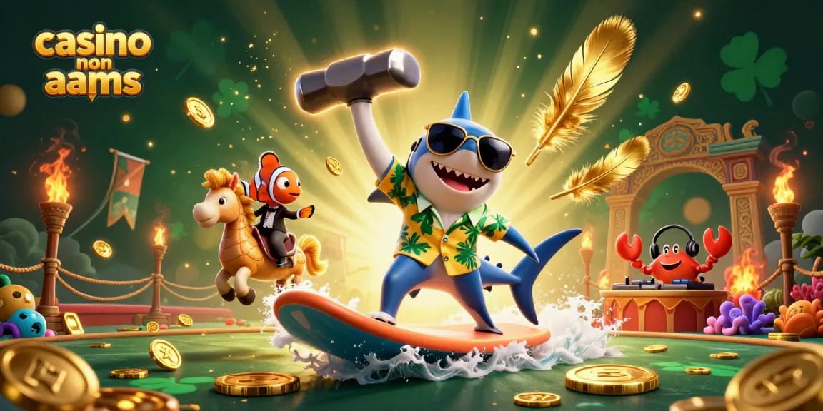 Vinci nei casino non AAMS con gioiose avventure tra pesci, monete d'oro e personaggi animati.