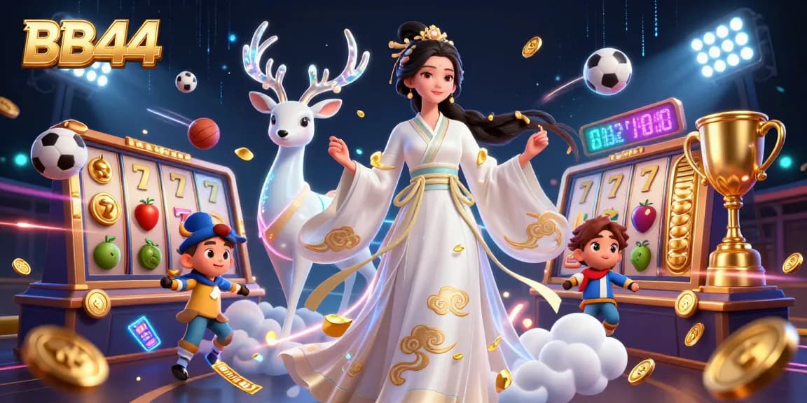 Experience the thrill of BB44 online casino with dynamic slot reels and vibrant game elements