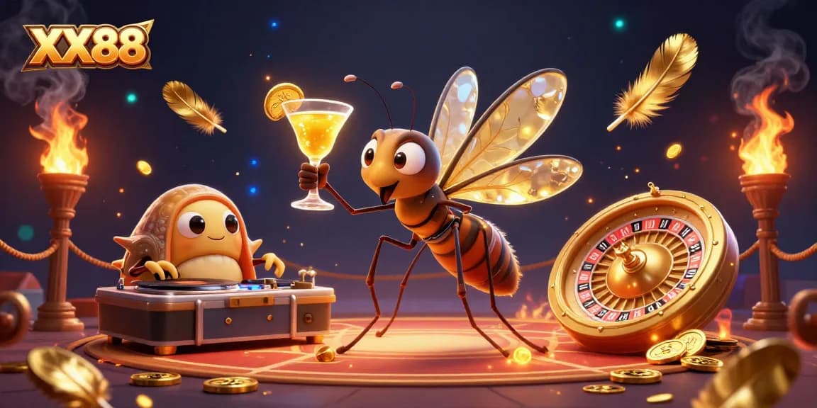 Experience the thrill of XX88 with a 3D casino mascot bringing games to life in immersive detail.