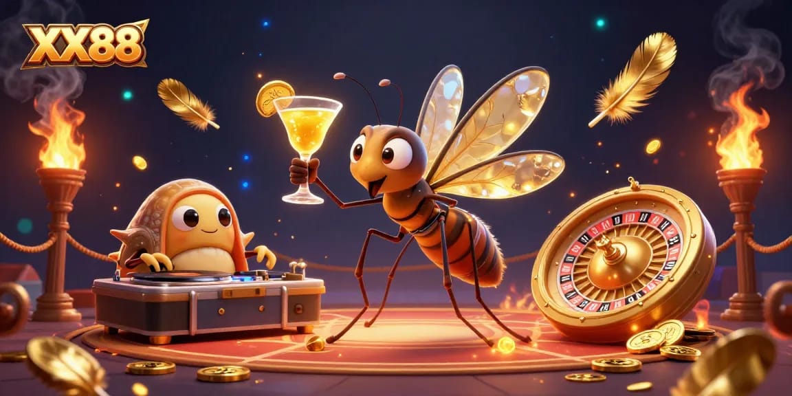 Experience the thrill of XX88 with a 3D casino mascot bringing games to life in immersive detail.
