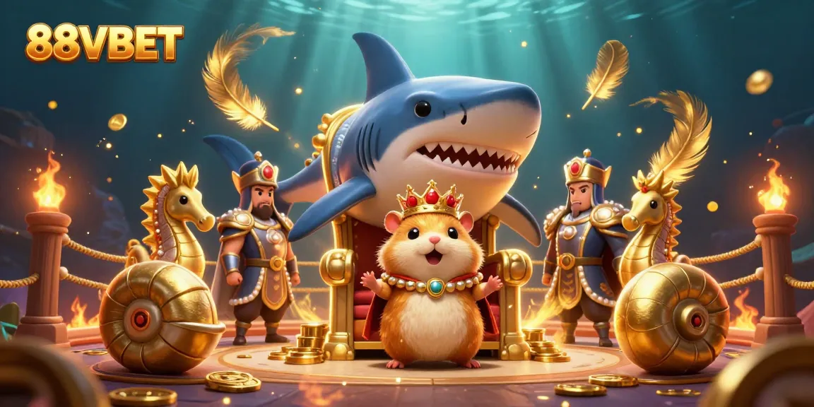 Experience exciting wins at 88VBET with a golden hamster king and dynamic casino elements.