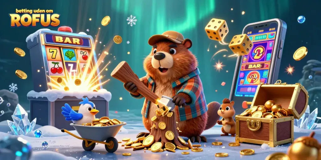Engage in thrilling betting uden om ROFUS with a scene full of dynamic casino elements.