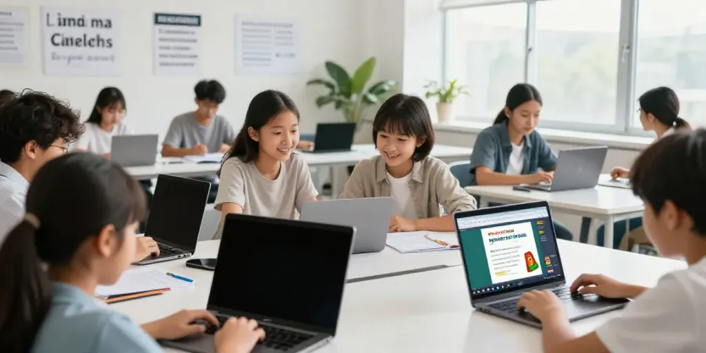Situs toto online learning session for interactive language education