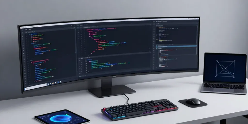 Ordered Pairs Calculator displayed on a modern tech workspace with dynamic software development tools.
