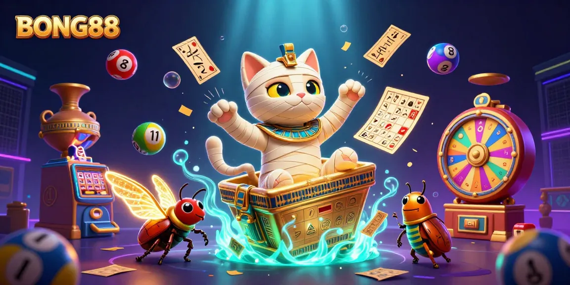 Experience exciting gambling action with BONG88 in a vibrant 3D casino illustration.