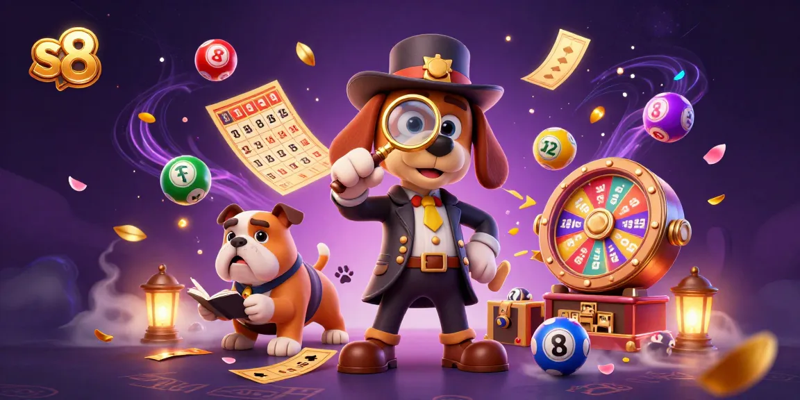 Engage with thrilling S8 casino games through this vibrant 3D illustration of detectives investigating clues.
