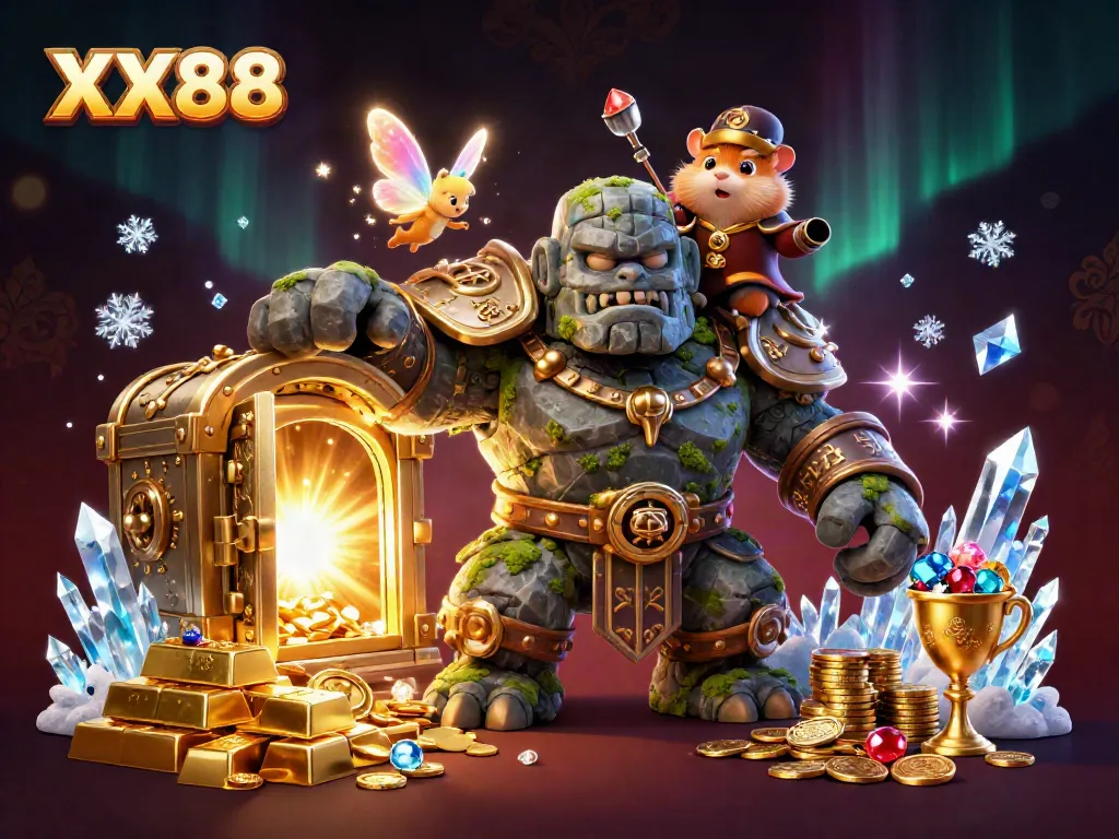Engage with the thrilling world of XX88 casino illustration filled with treasures, magic, and adventure.
