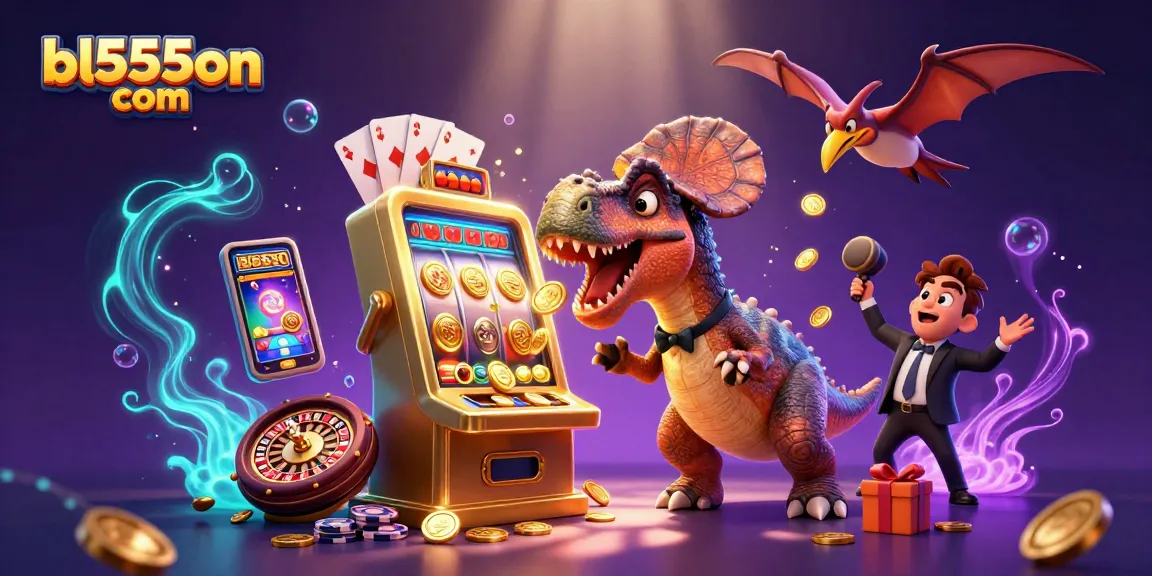 Catch jackpots at bl555on com with a pachycephalosaurus and exhilarating casino elements!