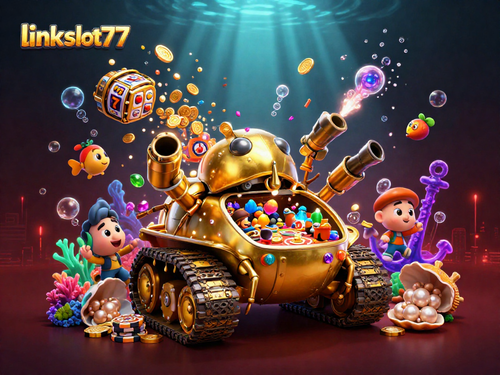 Experience thrilling wins at link slot777 with colorful slot reels and captivating casino scenes!
