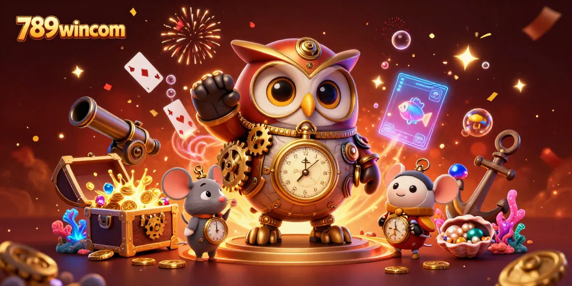 Experience the thrilling world of 789wincom with vibrant casino elements and epic gaming action.