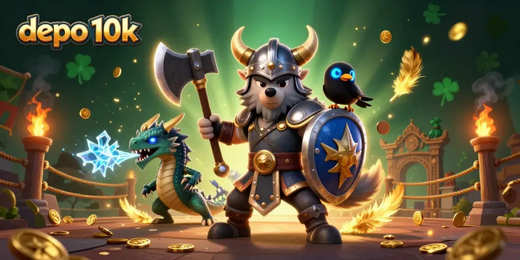 Experience the thrill of depo 10k gaming with exciting characters and vibrant elements.