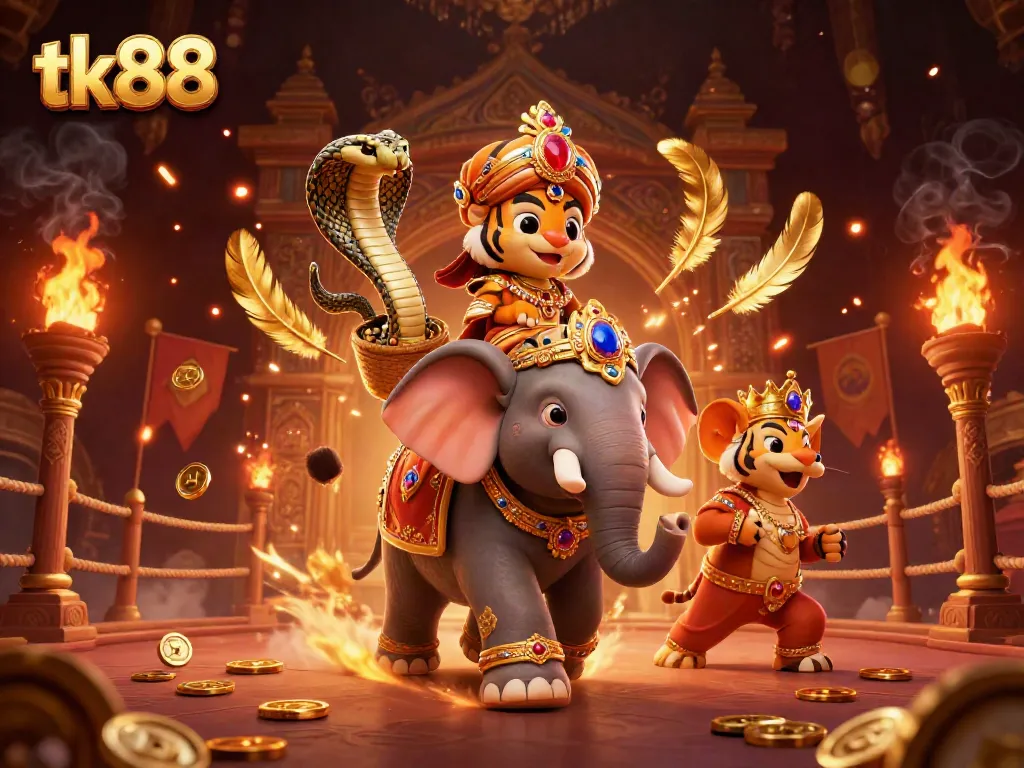 Experience dynamic gaming action and winning moments with tk88's vibrant casino adventure.