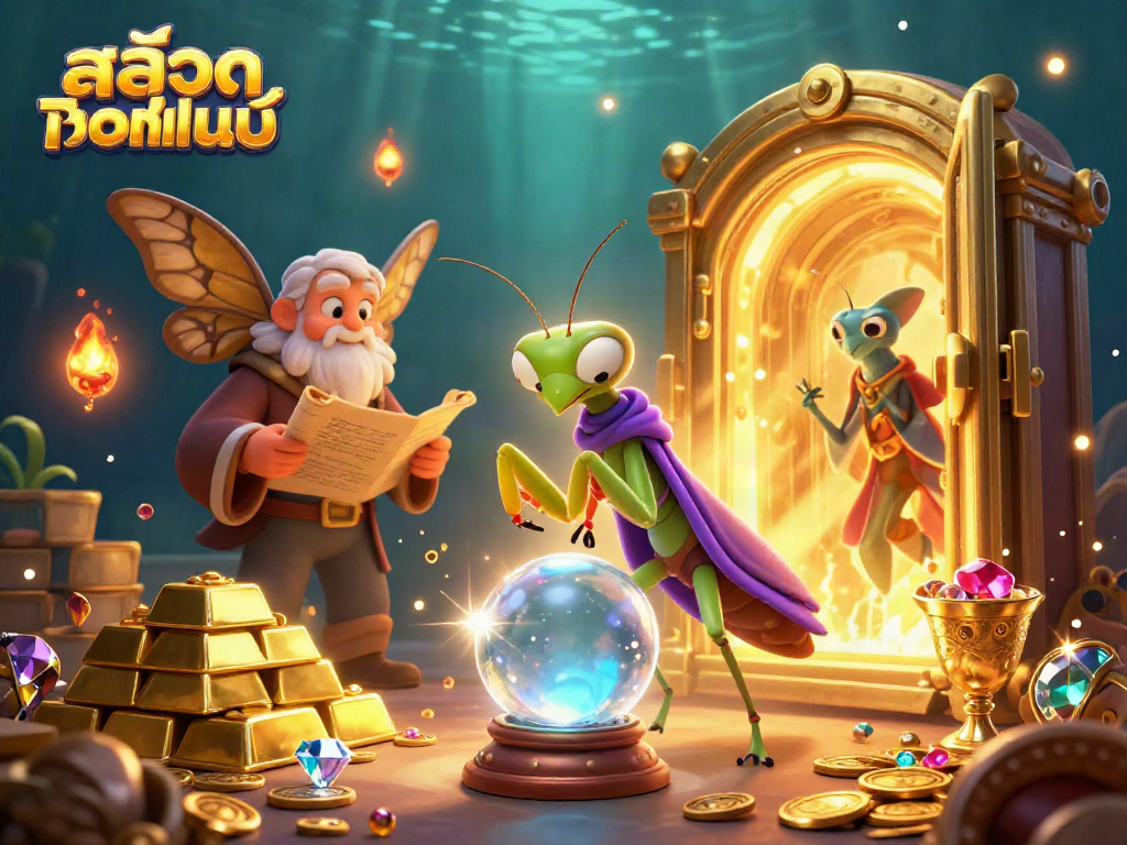 Experience the thrill ofสล็อตออนไลน์ with our vibrant illustration featuring dynamic casino symbols and characters.