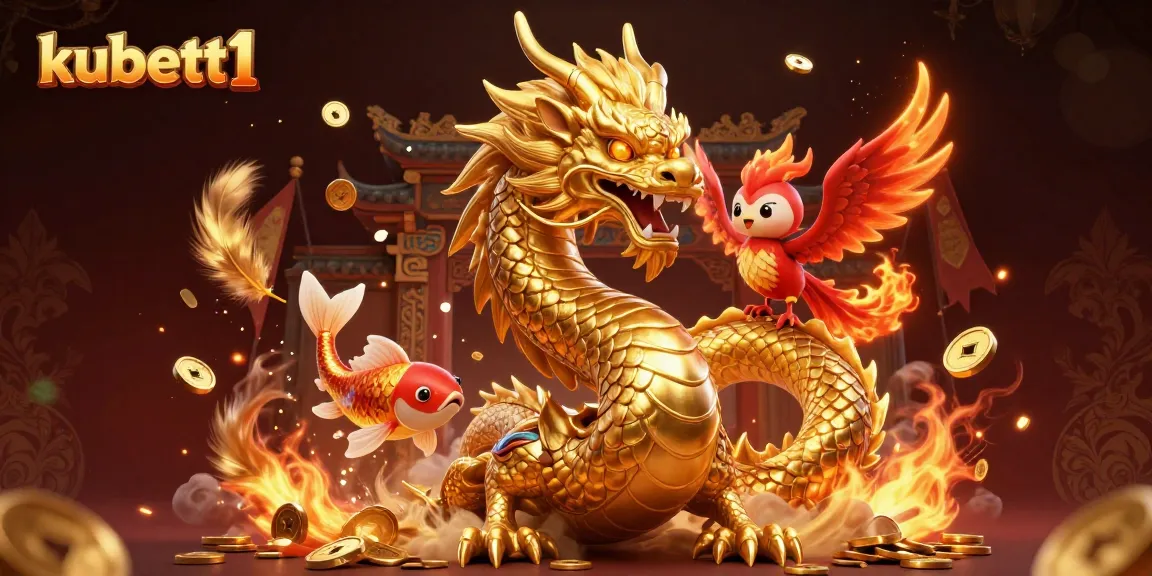 Experience thrilling jackpots with kubett1's animated characters in a vibrant casino scene.
