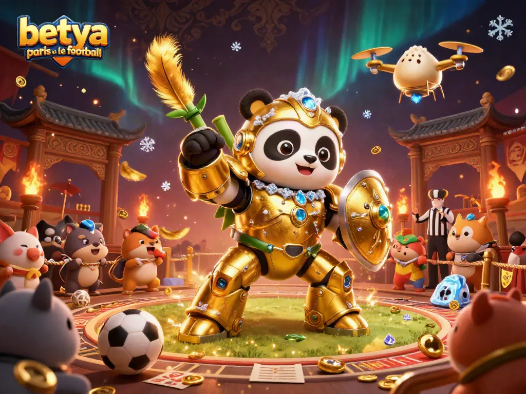 Engaging betya paris sur le football betting scene featuring dynamic animals and sports elements.