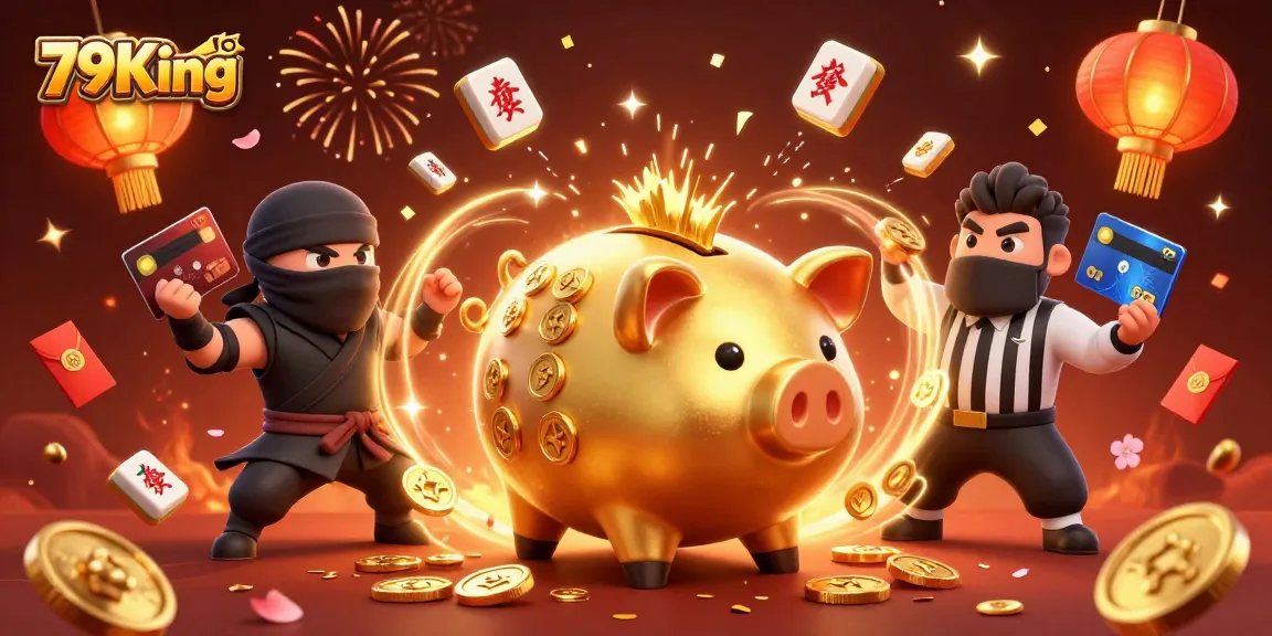 79King players enjoy vibrant casino action with colorful characters in a celebrating atmosphere.