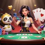 Sunwin players engaging with a vibrant online casino game, enjoying a thrilling gaming experience.