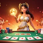 Experience the vibrant action at good88 casino with dynamic poker and angelic characters.