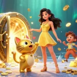Join the excitement at hit club for thrilling wins and jackpot adventures in this vibrant casino illustration.