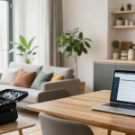 Perfektes Monteurzimmer Hannover mit gemütlichem Wohnraum und modernen Möbeln.