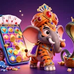 Duitgini offers a thrilling loan experience with a tiger maharaja and an elephant amid interactive gambling elements.
