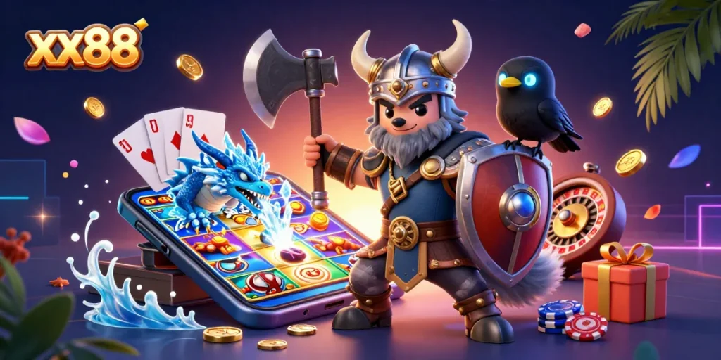 Explore thrilling games at xx88 with dynamic slot machines, winning bonus rewards, and vibrant gaming atmosphere.