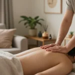 Experience premium 성동구출장안마 services in a tranquil home setting, highlighting relaxation and professional massage therapy.