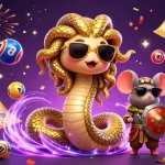 Engage with XO88's vibrant lottery and gaming scene filled with excitement and colorful elements.