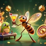Experience dynamic gaming action with EE88's vibrant casino scene featuring unique characters.