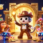 Mainkan pol88 slot dan temukan harta karun di kuil dengan kucing petualang dan monyet.