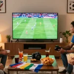 Watch the 2026 World Cup live matches with friends in an exciting viewing party atmosphere.
